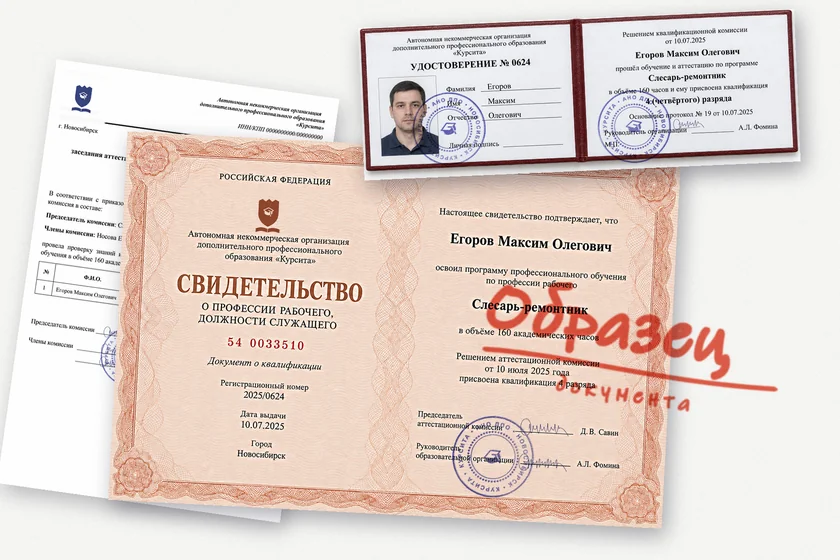 Образец свидетельства фотографа